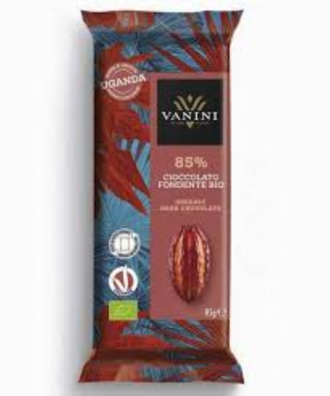 VANINI UGANDA ORGANIC CHOC.W COCOA NIBS 85G